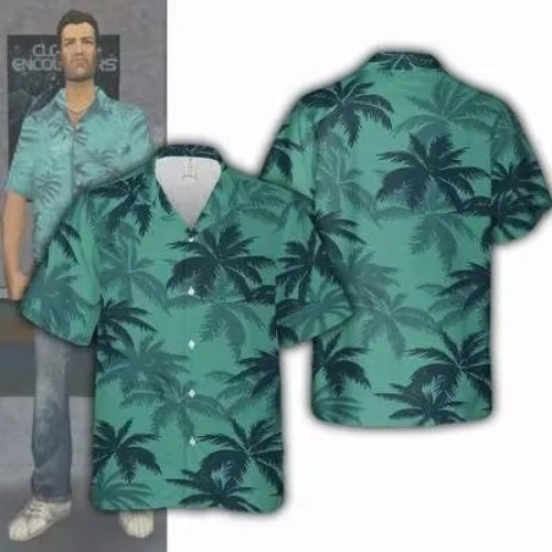Mens button down - retro, funny