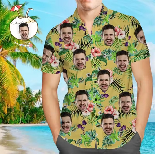 Mens custom printed button - custom,