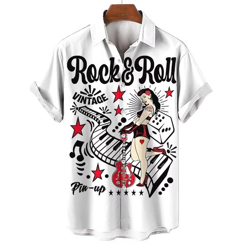 Mens button down retro - mens,