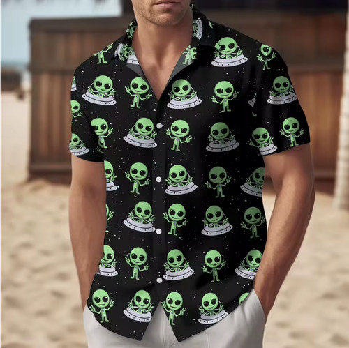Mens button down shirts space - button,