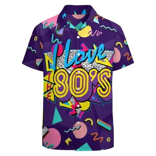 Mens button down - button, 80s
