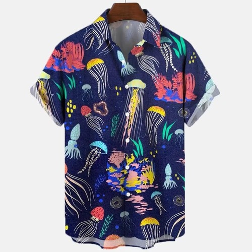 Mens button down jellyfish - button,