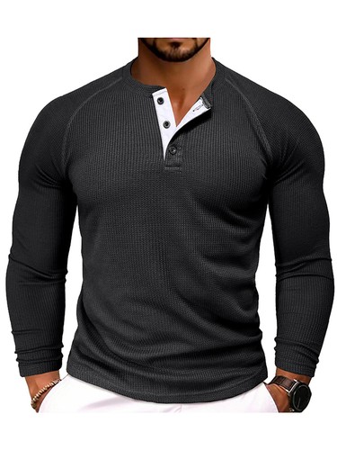 Mens ribbed henley shirts - mens,