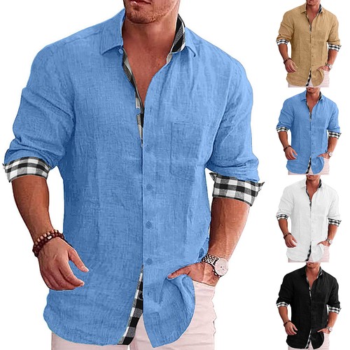 Mens cotton linen shirt - mens,