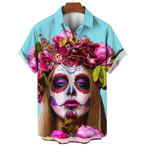 Mens button down shirts horror - mens,