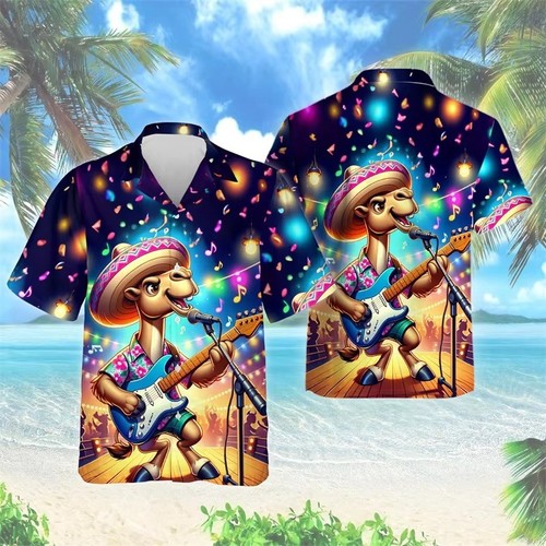 Mens button down funny camel - funny,