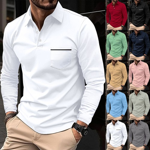 Mens grandad polo - mens,