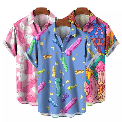 Mens novelty button shirt - mens,